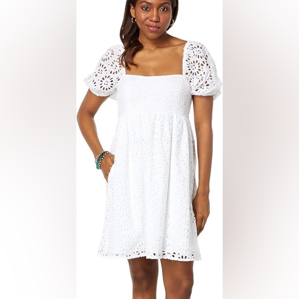 Lilly Pulitzer Kay Short Sleeve Eyelet Dress